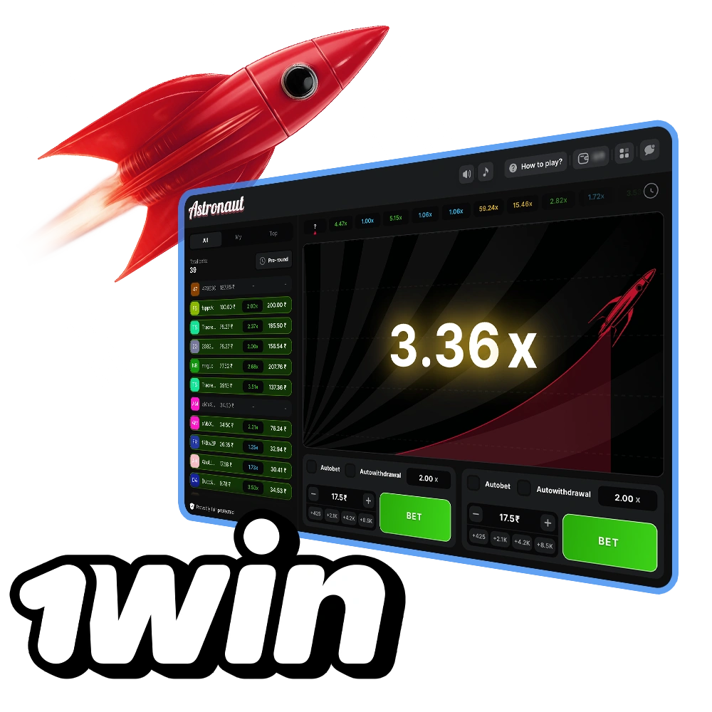 Win with the Astronaut slot on 1win.