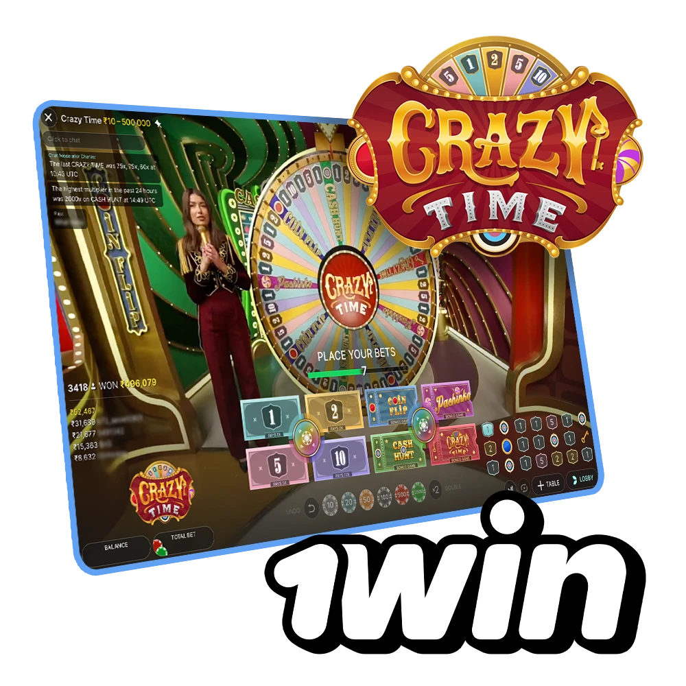 Enjoy the thrill with Crazy Time at 1win.