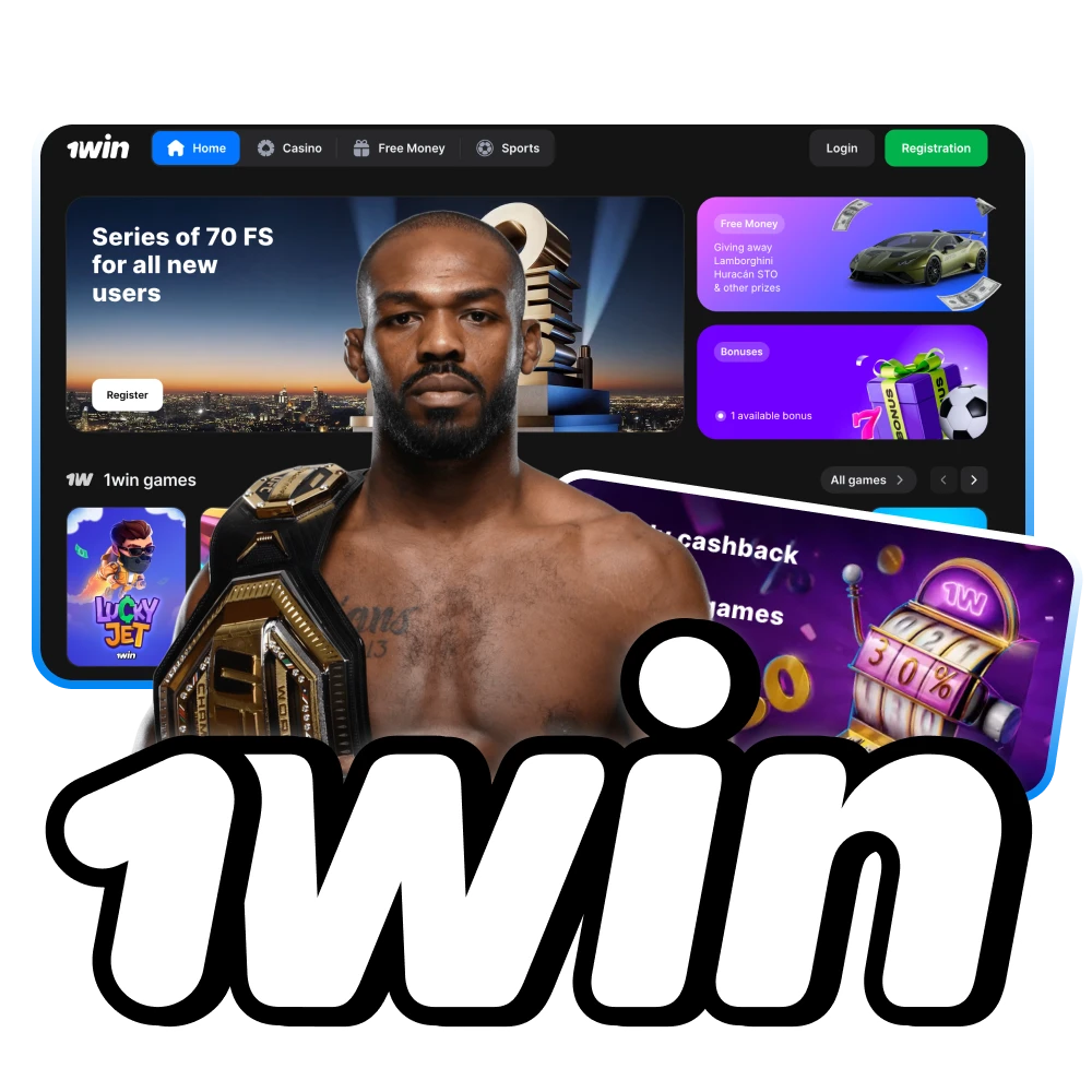 Meet the new ambassador of online casino 1win, Jon Jones.