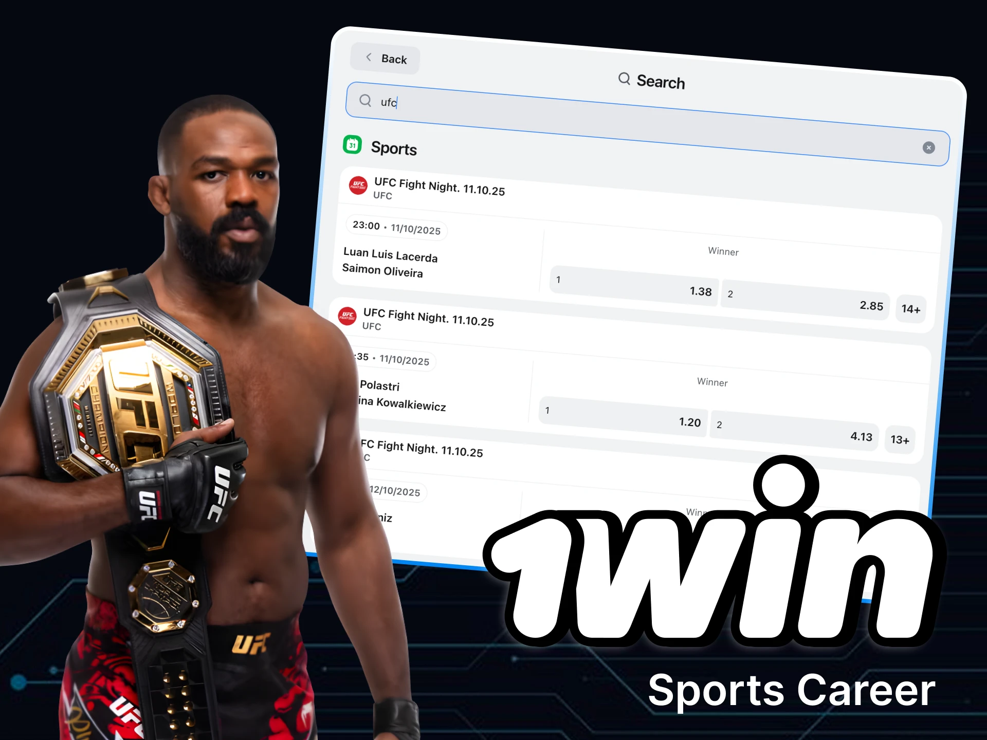 Jon Jones is a multi-championship winner.